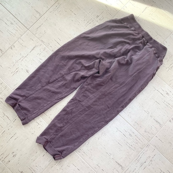 Urban Outfitters OUT FROM UNDER Danica Lounge Pants S Dusty Purple Baggy Cuffed - Picture 4 of 7